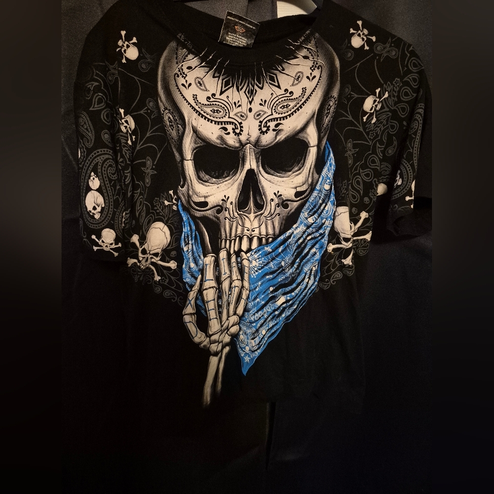 ROCK EAGLE Black Short Sleeve Tee